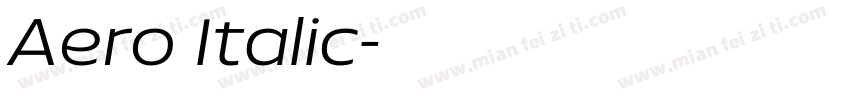 Aero Italic字体转换
